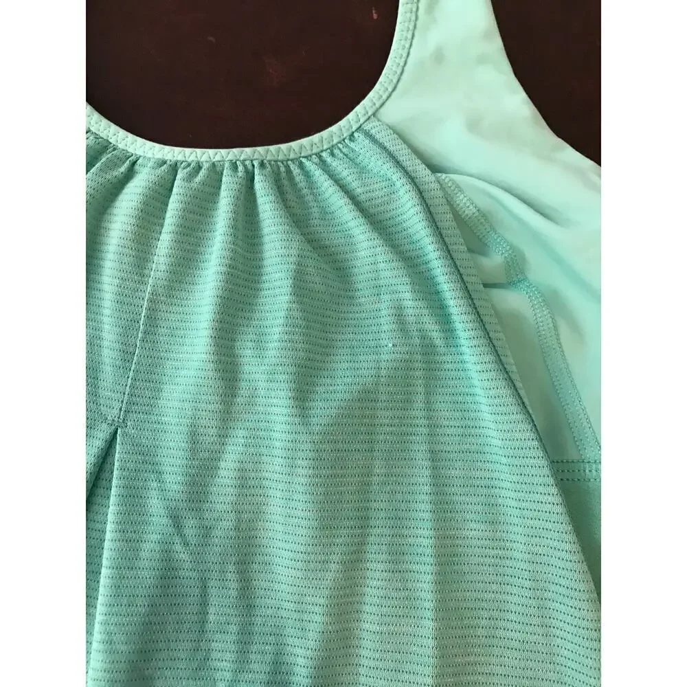 Lululemon Run Times Tank 8 Heathered Bali Breeze Workout Top